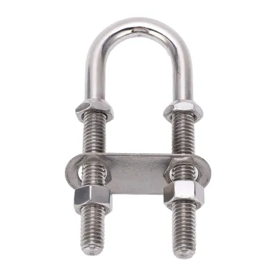 Imagen del producto de Tornillo en U, Tornillo con extremo redondeado, Tornillo en U con ojo, Tornillo con ojo, Tornillo en U para popa, Tornillo en U con tuerca