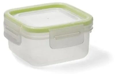 Kunststoffbehälter quadratisch 0,3 l transparent 10,8x10,8x5,6 cm