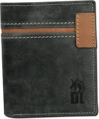 Produktbild von DrachenLeder Echtleder Herren Portemonnaie grau 8,5x11x2,5cm D2OPT082K