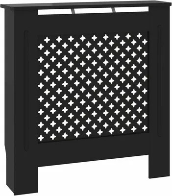 Produktbild von Heizkörperabdeckung Schwarz MDF 78x19x81,5 cm - Mit Ablagefläche
