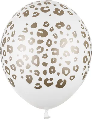 Produktbild von PartyDeco SB14P-301-008, Spielzeugballon, Weiß, Gold, 30 cm, 50 Stück(e)