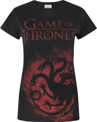 Produktbild von Game of Thrones - T-Shirt für Damen NS5235 (M) (Schwarz/Rot)