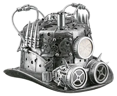 Obrázek produktu pro Casablanca by Gilde Steampunkový kloboukový válec, stříbrná barva V.21 cm