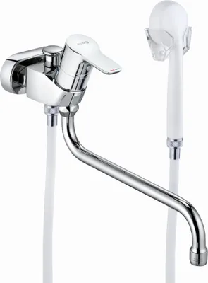 Produktbild von Kludi WFB-Einhebelmischer Pure & Easy Spezial 45mm mit Brausegarnitur chrom