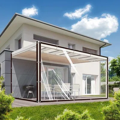 Image de Bâche transparente imperméable de 2 x 3 m pour usage extérieur