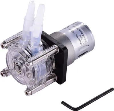 Zdjęcie produktu dla Pompa perystaltyczna GROTHEN DC 12V z silikonowym wężem - regulowana, samozasysająca, odporna na korozję do akwariów, laboratoriów i dozowania chemikaliów