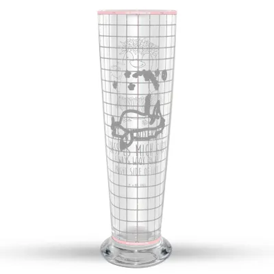 Produktbild von Mr. & Mrs. Panda Bierglas Fuchs Sterne - Transparent - Geschenk, Hoffnung, Romantik, Positiv, Weißbierglas, Mr Mrs Weizenglas, Weizen Glas, Mond, Optimistisch, Bier