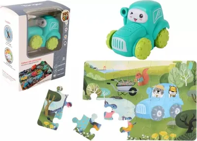 Produktbild von Auto puzzle Przygoda drogowa traktor