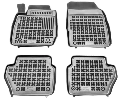 Produktbild von REZAW PLAST Fußmatten Set Gummi für FORD Fiesta Mk6 Schrägheck (JA8, JR8) Vorne+Hinten