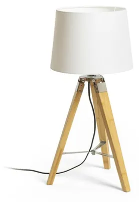 Immagine prodotto di ALVIS/AMBITUS 30 tavolo PolyCotone bianco/bamboo 230V LED E27 15W