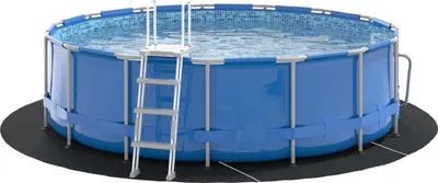 Produktbild von Bodenfolie für Pools Schwarz Ø 366 cm Vliesstoff
