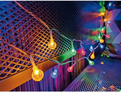 Image de Müller-Licht Guirlande lumineuse LED intelligente pour l'intérieur et l'extérieur IP44 5,5 m 50 LED colorées RGB Application Télécommande