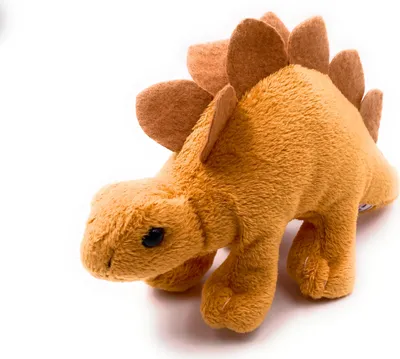Image de Onwomania peluche peluche dinosaure animal préhistorique dino stégosaurus L 18 cm brun