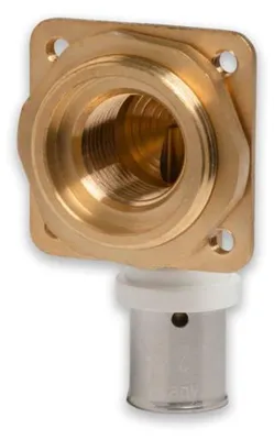 Produktbild von Selfio-Press Aluverbund Pressfitting  Spühlkastenanschluss 16 x 2 mm - 1/2' TH + U Kontur DVGW