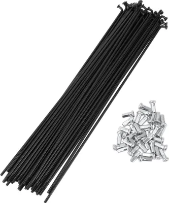 Produktbild von 36 Set 12G Fahrradspeichen 235mm Fahrradradspeichen 45 Stahl Schwarz
