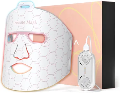 Immagine prodotto di Terapia della luce - Terapia con luce rossa - Terapia LED - Maschera LED - Luce rossa a infrarossi a corto raggio - per il viso