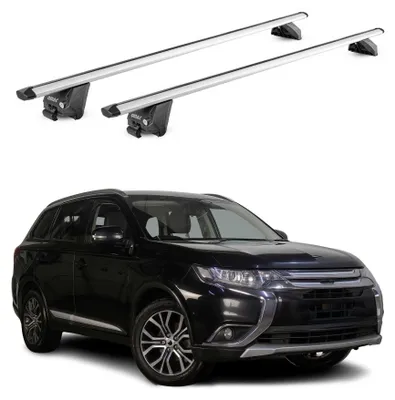 Produktbild von Dachträger Grundtäger für Mitsubishi Outlander III 2013-2021 Alu Silber 2tlg, KI-generiertes Bild