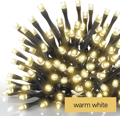 Standard LED spojovací vánoční řetěz, 5 m, venkovní i vnitřní, teplá bílá