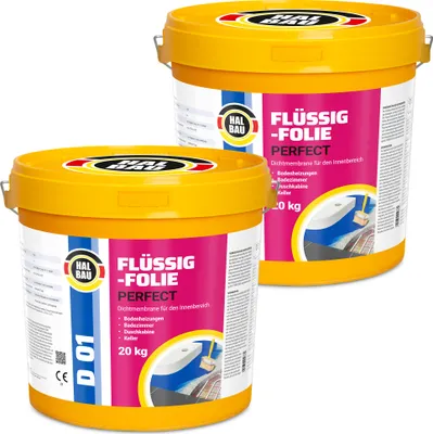 Produktbild von Flüssigfolie 40Kg Wassersperre Dichtfolie Streichfolie Abdichtung Dusche Bad D01