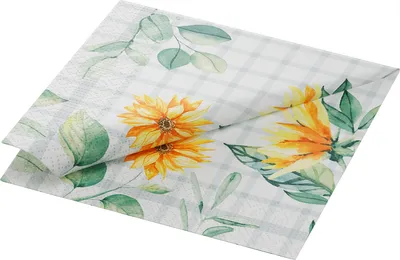 Produktbild von Duni Servietten Sunflower day 33x33cm 3 lagig 250er