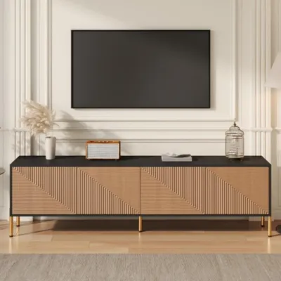 Obrázok produktu pre TV skrinka, TV stojan, TV panel, nižší TV stojan, TV konzolový stolík, 179 x 35 x 53,5 cm (D x Š x V)