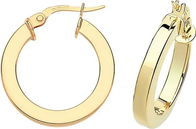 Produktbild von 9 Karat (375) Gold Damen - Paar Creolen - 15mm; TRS37908MM15