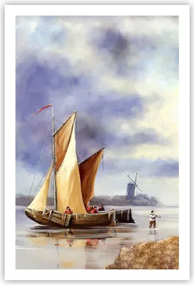 Produktbild von Poster - Poster ohne Rahmen - Fischer Schiff Fan - 61x91,5 cm - Wand Bild - Wanddeko - Wandbilder - Kunstposter - Wandposter - Bilder - Kunstdruck - Wanddekoration - Wandbild - P2XPA61x91-4318