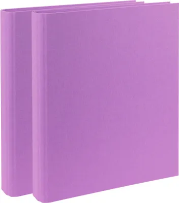 Produktbild von Ordner DINA4 schmal, Ringordner inkl. Klarsichtfolien (Lila) (2 Stk.)