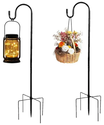 Image de Crochets Schäferhaken, 120 cm, en métal, réglables en hauteur, base à 5 branches, lot de 2