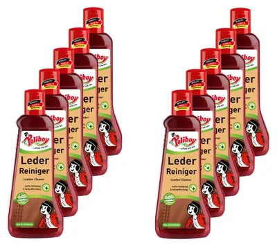 Produktbild von Poliboy Leder Reiniger 10er Set - 2L, Inhalt jeweils 200 ml, Reinigung & Pflege