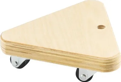 Produktbild von Dreieckroller, bis 100 kg, mit Holzplatte 135 mm