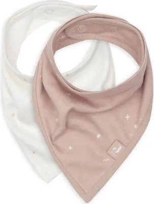 Produktbild von Jollein-Lätzchen Bandana Twinkling - Wild Rose - 2 Stück-Rosa