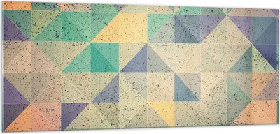 Produktbild von Bilder auf glas - Einteilig - Abstraktion Dreieck Muster - 100x40cm - Glasbilder - Wandbilder - Bilder - Wanddekoration aus Glas - Glas Bilder - Wandbild auf Glas - GAB100x40-4287