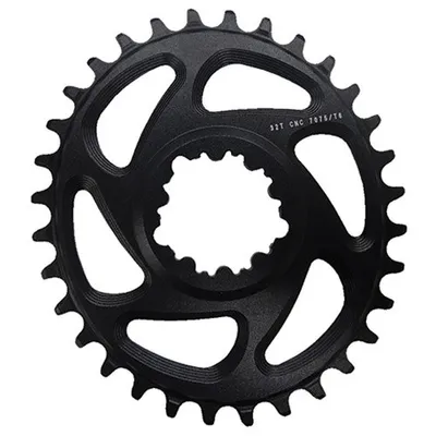 Produktbild von First Direct Mount Oval 6 Mm Offset Black 34t