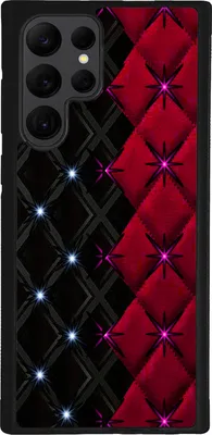 Produktbild von TPU Silikon Hülle für Samsung Galaxy S25 ULTRA Handy Cover Case Schutzhülle Handyhülle Bumper MOTIV 450 Rot Schwarz
