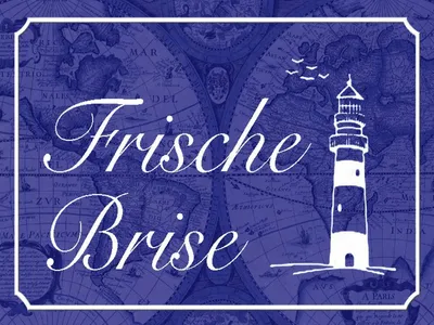 Produktbild von vianmo Holzschild 30x40 cm Frische Brise Meer Leuchtturm