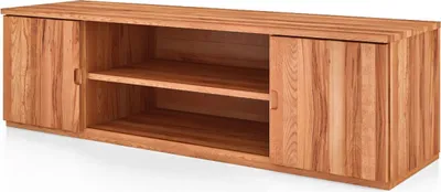 Produktbild von TV-Board Bento aus Kernbuche massiv 148x45x44 cm mit 2 Türen und 2 Fächern