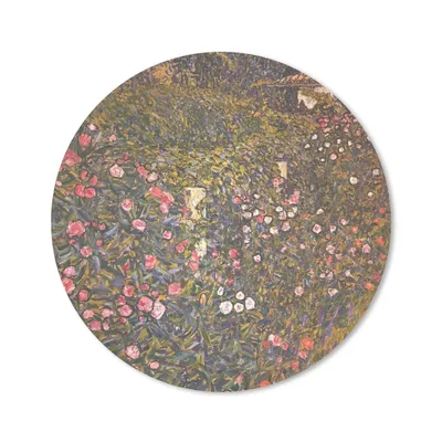 Produktbild von MuchoWow® Mauspad Mousepad Italienische Gartenbaulandschaft - Gustav Klimt 20x20 cm - Mousepads - Maus Mat - Pad - Mausunterlage - Schreibtischmatte