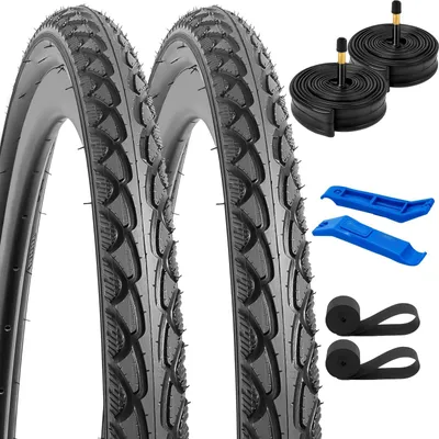 Immagine prodotto di Pneumatici per biciclette da 700C, modello 700x38C, adatti per biciclette da strada e ibride