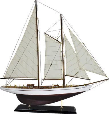 Produktbild von Segelyacht Segelschiff Modellschiff Holz Schiff - kein Bausatz