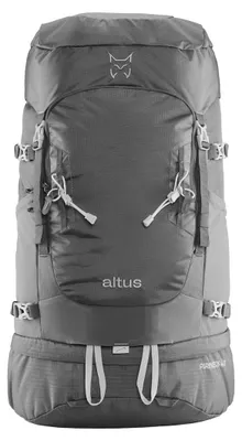Image de Sac à dos de randonnée avec système de ventilation dorsal, 40 litres, couleur grise, pour la randonnée