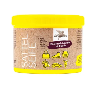 Image de B & E Savon de selle pour cuir avec éponge - 500 ml