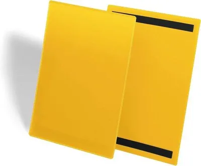 Immagine prodotto di Bustine per etichette organizzative - Formato A4 - Gialle - 50 pezzi - Buste magnetiche