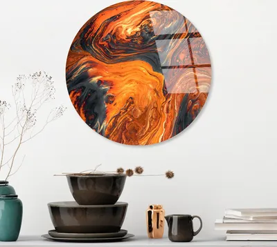 Immagine prodotto di Wallity, UV-1160, Quadro decorativo in vetro temperato, Multicolore, 100 % vetro temperato, 30 x 30 cm
