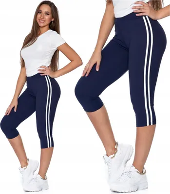 Produktbild von Damen 3/4 Leggings Lampas High Waist Blickdicht Angenehm Weich MORAJ S/M