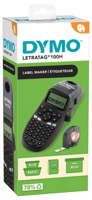 Produktbild von DYMO LetraTag LT-100H Handetikettiergerät ABC-Tastatur Schwarz