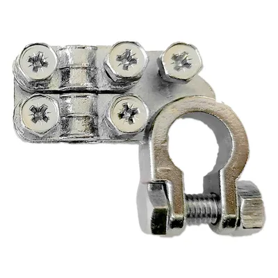 Produktbild von Batteriepolklemme | XL | Doppelklemme + M5-Anschluss | 35-95mm² | 90° | Negativ