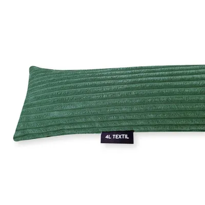 Produktbild von 4L Textil Zugluftstopper Durchzugstopper Windstopper für Türen und Fenster Luftzugstopper für Tür Türschlange Türrolle Kordsamt (80 cm, Grün (Stripes)