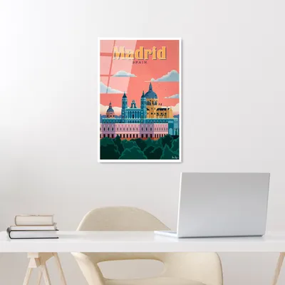 Produktbild von Wallity, UV-1002 - 30 x 45, Dekorative Malerei aus gehärtetem Glas, Mehrfarbig, 100 % gehärtetes Glas, 30 x 45 cm