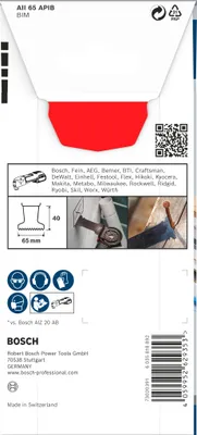 Obrázek produktu pro Čepel PRO AII 65 APIB pro multifunkční nářadí, 65 x 40 mm